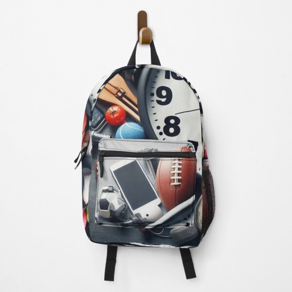 Item preview, Game Time – Sports Clock with Equipment as Hour Marks designed and sold by ashokreddy343.