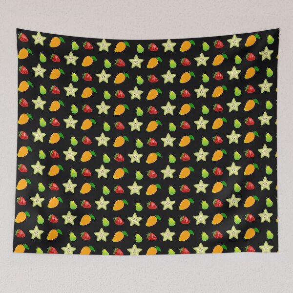 Item preview, Tropical Fruit Sticker Pack: Strawberry, Starfruit, Mango & Pear designed and sold by larissa-myrie.