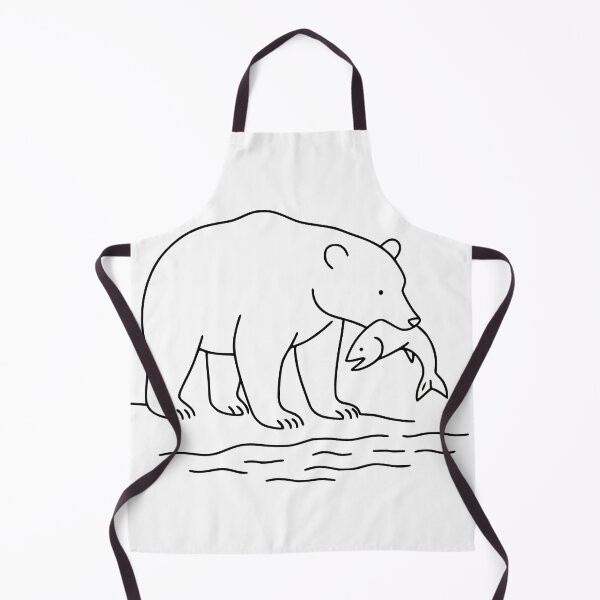 Item preview, Bear with salmon designed and sold by nkhookysun.
