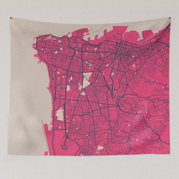 Item preview, Beirut City Map of Lebanon - Blossom designed and sold by deMAP.