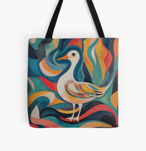 Item preview, Folk Art Inspired Albatross design with Colorful Orphist Patterns. designed and sold by HEMRO.