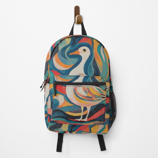 Item preview, Folk Art Inspired Albatross design with Colorful Orphist Patterns. designed and sold by HEMRO.