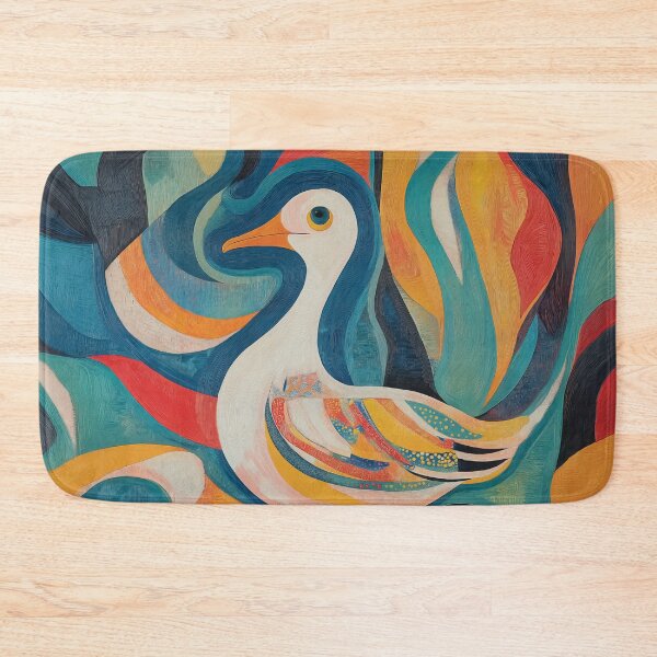 Item preview, Folk Art Inspired Albatross design with Colorful Orphist Patterns. designed and sold by HEMRO.