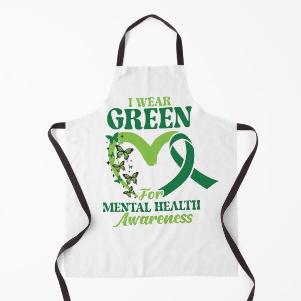 Item preview, I Wear Green For Mental Awareness, Butterfly Green Ribbon designed and sold by GPODdesign.