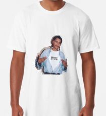 Camiseta larga las mujeres del meme de obama no le deben etiqueta engomada de la camisa