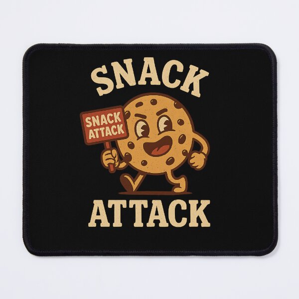 Item preview, Snack Attack – Funny Snack Character Holding Sign designed and sold by Evolved Ape.