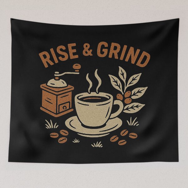 Item preview, Morning Coffee Rise & Grind designed and sold by zzz888.