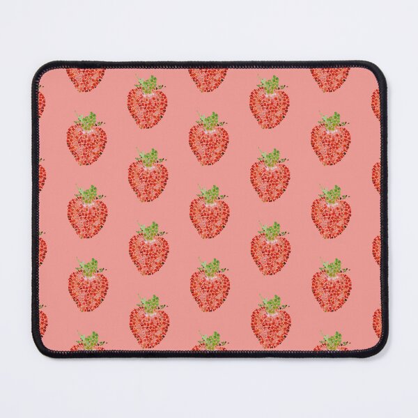 Item preview, Halved Strawberry Mosaic Vector Illustration designed and sold by taiche.
