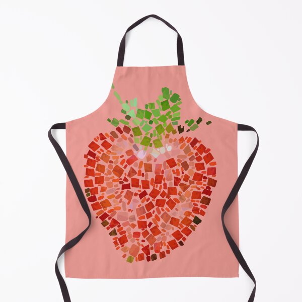 Item preview, Halved Strawberry Mosaic Vector Illustration designed and sold by taiche.