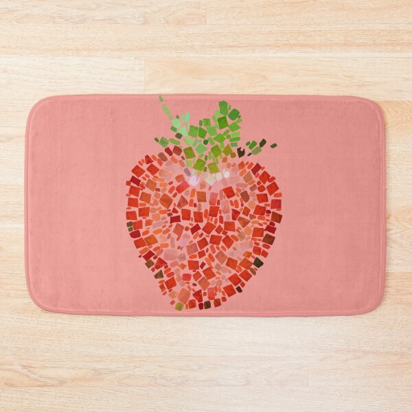 Item preview, Halved Strawberry Mosaic Vector Illustration designed and sold by taiche.