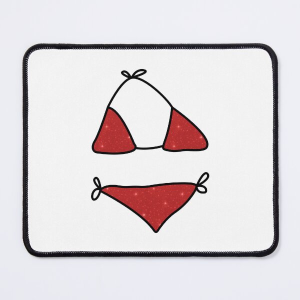 Item preview, Red and Black Glitter Bikini designed and sold by reka-designs.