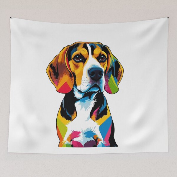 Item preview, Colorful Geometric Pop Art Beagle – Vibrant Dog Lover Design designed and sold by Fredster1966.