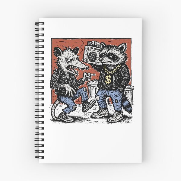 Item preview, Camiseta Urban Critter Beats – Mapaches y Zarigüeyas designed and sold by Tabu Touch.
