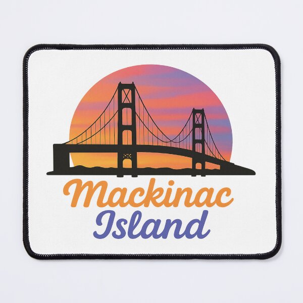 Item preview, Sunset Rides & Bridge Vibes – Mackinac Island Escape designed and sold by Globalcitytees.