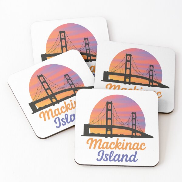 Item preview, Sunset Rides & Bridge Vibes – Mackinac Island Escape designed and sold by Globalcitytees.