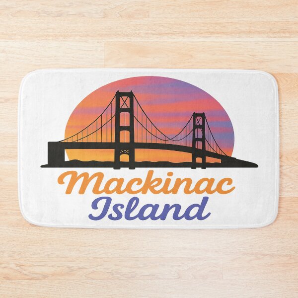 Item preview, Sunset Rides & Bridge Vibes – Mackinac Island Escape designed and sold by Globalcitytees.