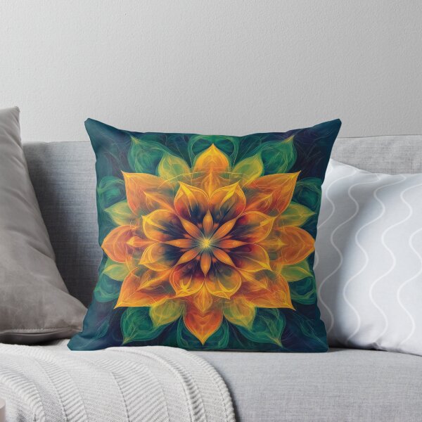 Item preview, Vibrant Abstract Mandala design with Fiery Petal Composition. designed and sold by HEMRO.