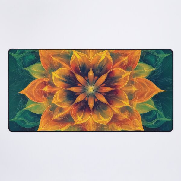 Item preview, Vibrant Abstract Mandala design with Fiery Petal Composition. designed and sold by HEMRO.