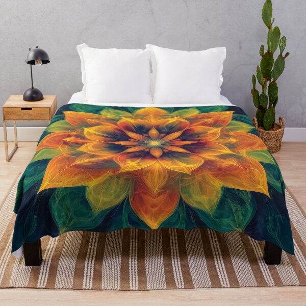 Item preview, Vibrant Abstract Mandala design with Fiery Petal Composition. designed and sold by HEMRO.