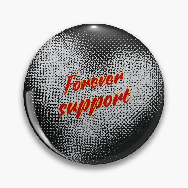Item preview, "Forever Support – Inspirational Quote Design with Heart Pattern Background" designed and sold by nuchy.