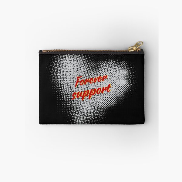 Item preview, "Forever Support – Inspirational Quote Design with Heart Pattern Background" designed and sold by nuchy.