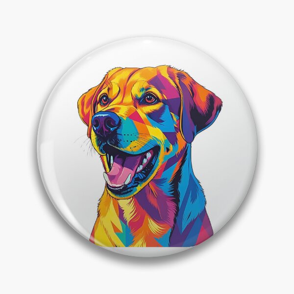 Item preview, Colorful Geometric Pop Art Labrador Retriever – Modern Dog Lover Design designed and sold by Fredster1966.