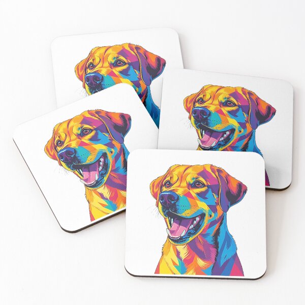 Item preview, Colorful Geometric Pop Art Labrador Retriever – Modern Dog Lover Design designed and sold by Fredster1966.