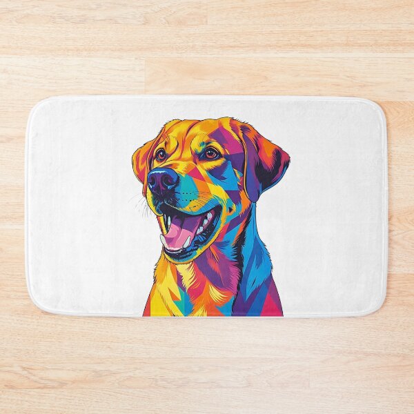Item preview, Colorful Geometric Pop Art Labrador Retriever – Modern Dog Lover Design designed and sold by Fredster1966.