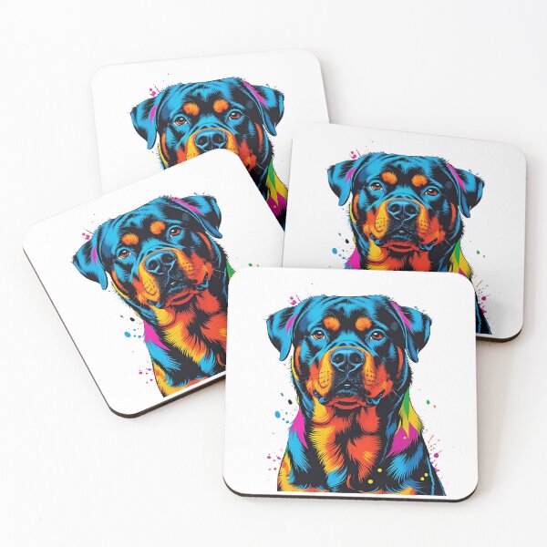 Item preview, Geometric Pop Art Rottweiler – Bold & Colorful Dog Lover Design designed and sold by Fredster1966.