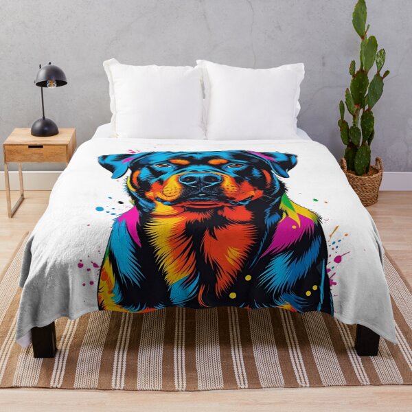 Item preview, Geometric Pop Art Rottweiler – Bold & Colorful Dog Lover Design designed and sold by Fredster1966.