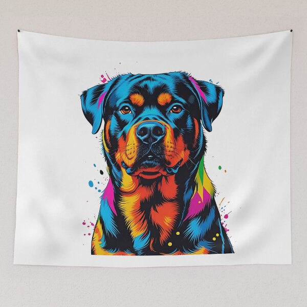 Item preview, Geometric Pop Art Rottweiler – Bold & Colorful Dog Lover Design designed and sold by Fredster1966.