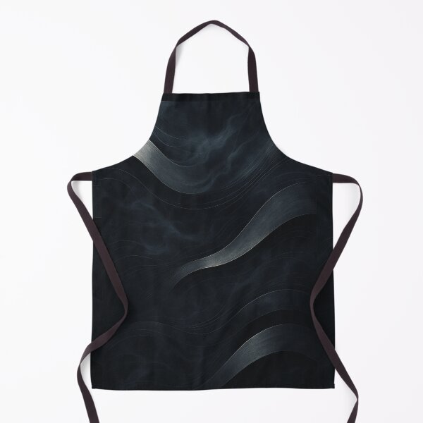 Item preview, Midnight Flow – Abstract Metallic Wave on Black designed and sold by Zenvo.