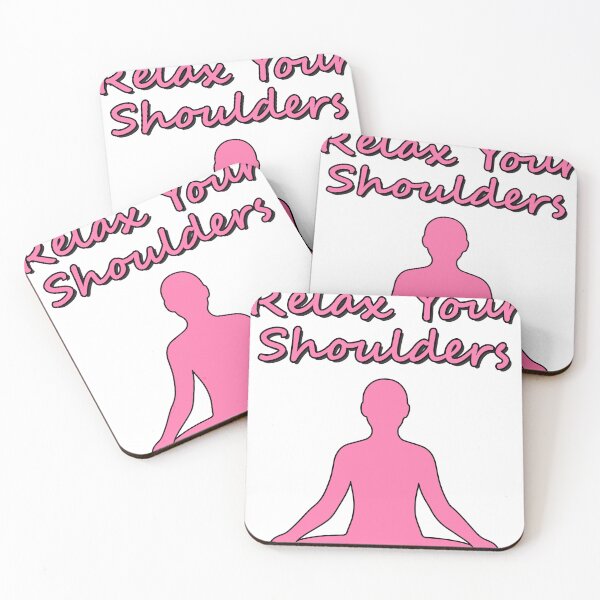 Item preview, Relax your shoulders pink v2 designed and sold by Epic  Art.