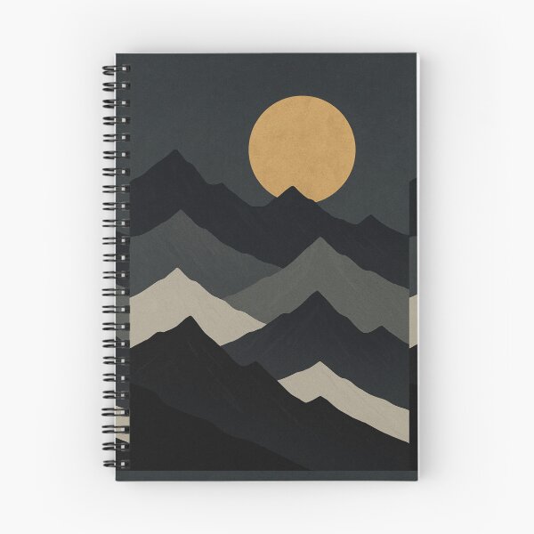 Item preview, Golden Moon Over Shadowed Peaks designed and sold by Zenvo.
