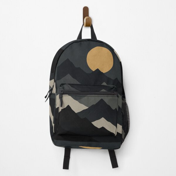 Item preview, Golden Moon Over Shadowed Peaks designed and sold by Zenvo.