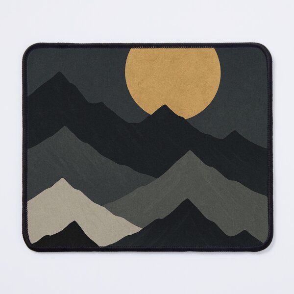 Item preview, Golden Moon Over Shadowed Peaks designed and sold by Zenvo.