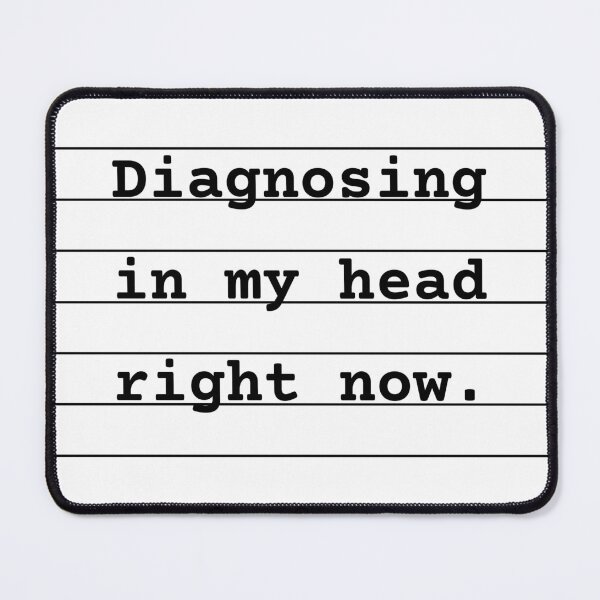 Item preview, Funny Therapist Shirt – 'Diagnosing in My Head Right Now' – Mental Health Counselor Gift Idea designed and sold by QuoteJunkie.