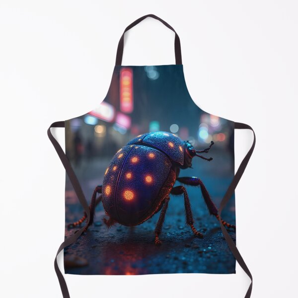 Item preview, Neon Beetle City Nights designed and sold by ShadowAndSlate.