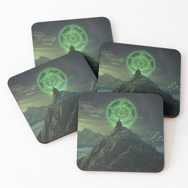 Item preview, Green Sacred Mandala  designed and sold by Sprience: Realms Unbound.
