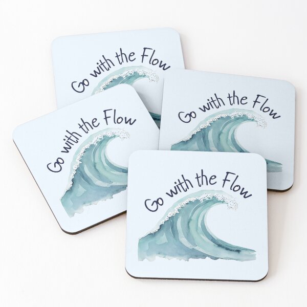 Item preview, Go With the Flow – Wave Illustration designed and sold by lea-lani.