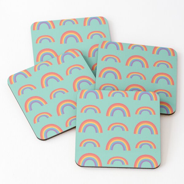 Item preview, Rainbows Pattern 1 - Light Mint designed and sold by Daniel Bevis Design.