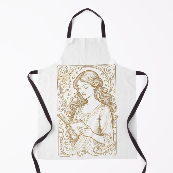 Item preview, Book Books Reading Woman Art Nouveau Gift designed and sold by Pineapple-Tree.