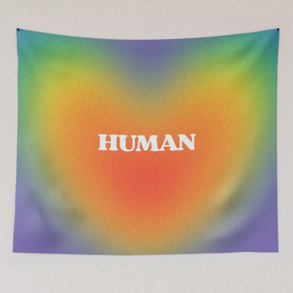Item preview, HUMAN (curved) - LGBTQIA gradients designed and sold by SWETA HALDER.