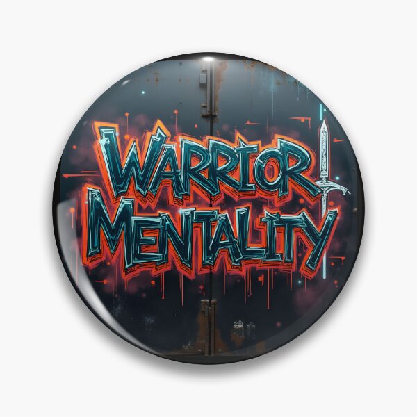 Item preview, Warrior Mentality Neon Graffiti designed and sold by ShadowAndSlate.