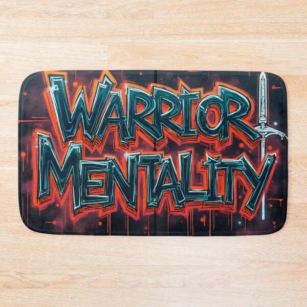 Item preview, Warrior Mentality Neon Graffiti designed and sold by ShadowAndSlate.