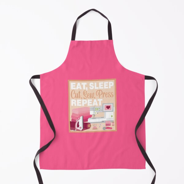 Item preview, Eat Sleep Repeat Quilting - Embroidery Machine - PINK designed and sold by StellarFX.