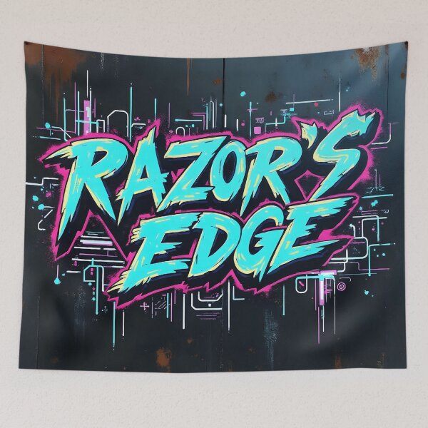 Item preview, Razor's Edge Neon Warning designed and sold by ShadowAndSlate.