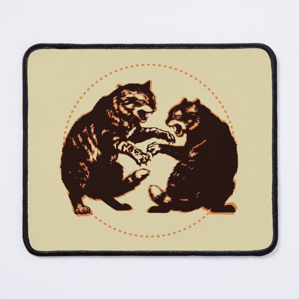 Item preview, Fierce Fighting Cats Graphic Art designed and sold by KiwiRider.