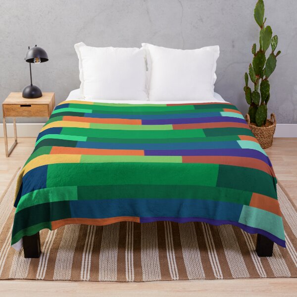 Item preview, Rayas de bloques de colores: patrón abstracto moderno designed and sold by inspiration3.