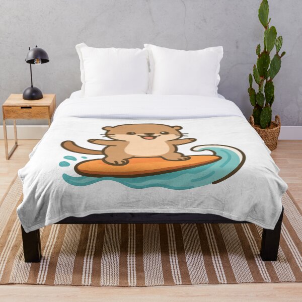 Item preview, Otter Standing on a Surfboard designed and sold by Delamoon.